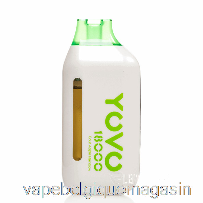 Vape Juice Yovo Ultra 18000 Pomme Aigre Jetable Arc-en-ciel